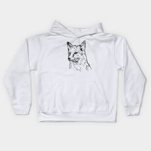 Fox illustration Kids Hoodie